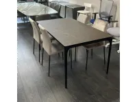 Tavolo con piano in ceramica rettangolare di Calligaris a PREZZO OUTLET 