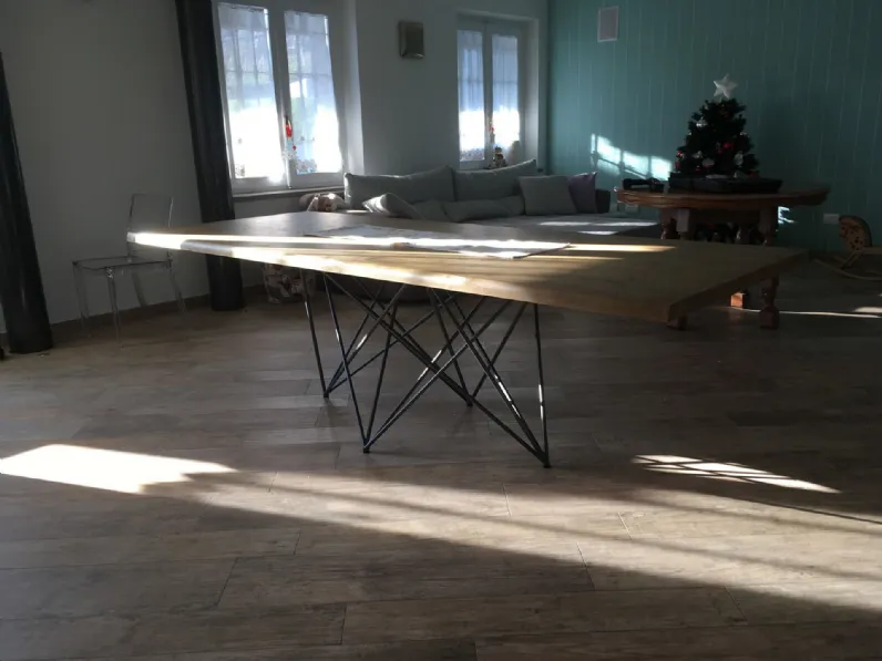 Tavolo in legno rettangolare Rendy Cucine store in offerta outlet
