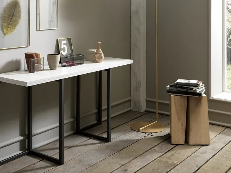 Tavolo con piano in legno rettangolare di Altacom a PREZZO OUTLET 