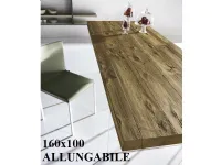 Tavolo rettangolare in legno Air allungabile 160x100 di Lago in Offerta Outlet