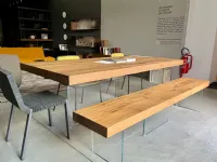 Tavolo in legno rettangolare Air Lago in offerta outlet