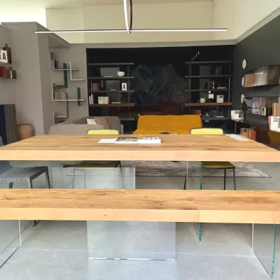 Tavolo in legno rettangolare Air Lago in offerta outlet