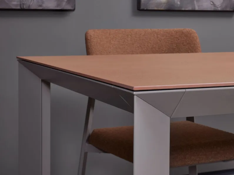 Tavolo in ceramica rettangolare Profile e omnia outlet Diotti.com a prezzo scontato