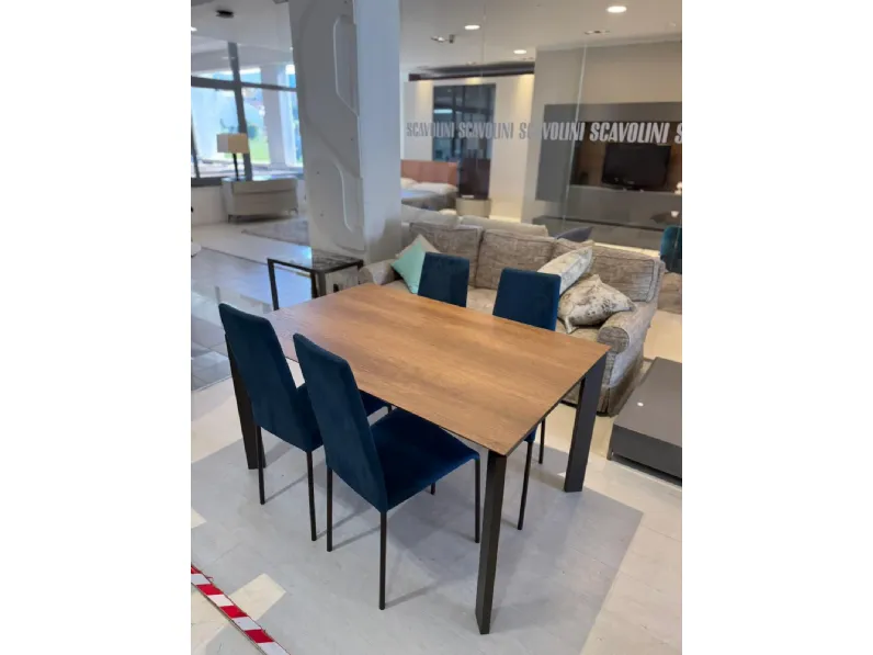 Tavolo in laminato rettangolare Space Scavolini in offerta outlet