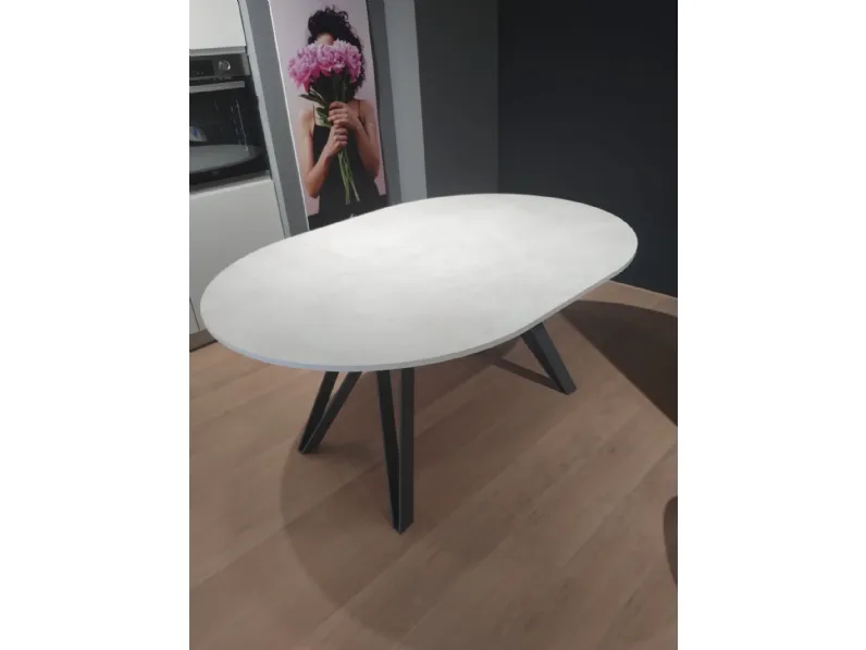 Tavolo in laminato rotondo Tavolo apple Zamagna in offerta outlet