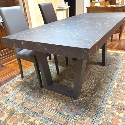 Tavolo rettangolare in laminato Aria di Artigianale in Offerta Outlet
