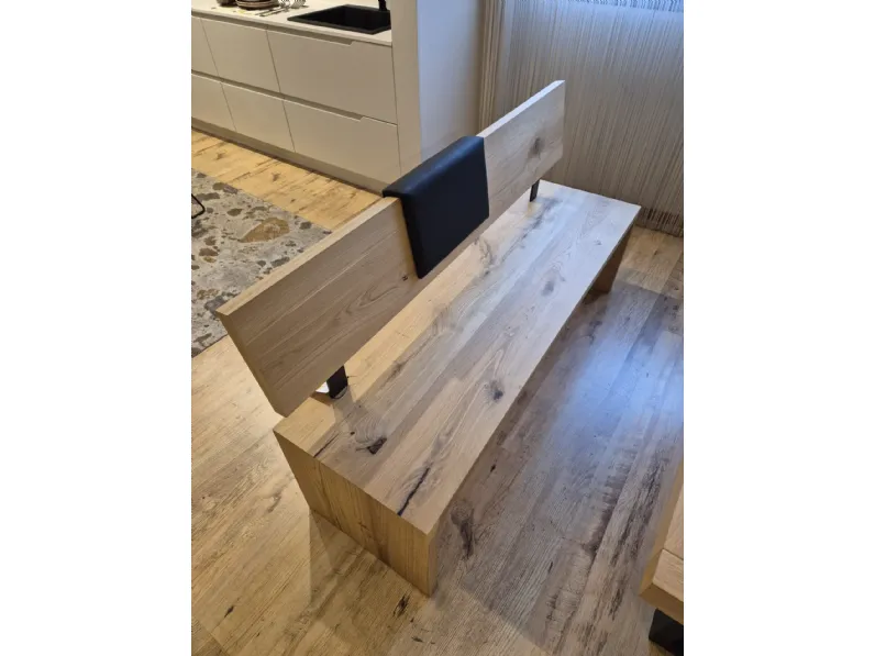 Tavolo in legno rettangolare Rovere Artigianale in offerta outlet