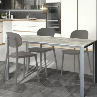 Tavolo rettangolare in altri materiali Tavolo allungabile gres di Artigianale in Offerta Outlet