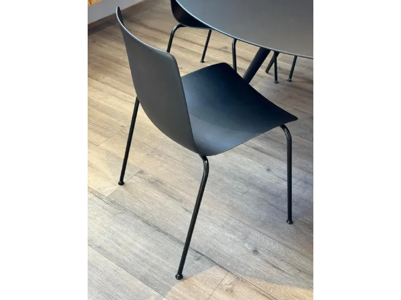 Tavolo in laccato rotondo Biplane-slim Alias in offerta outlet