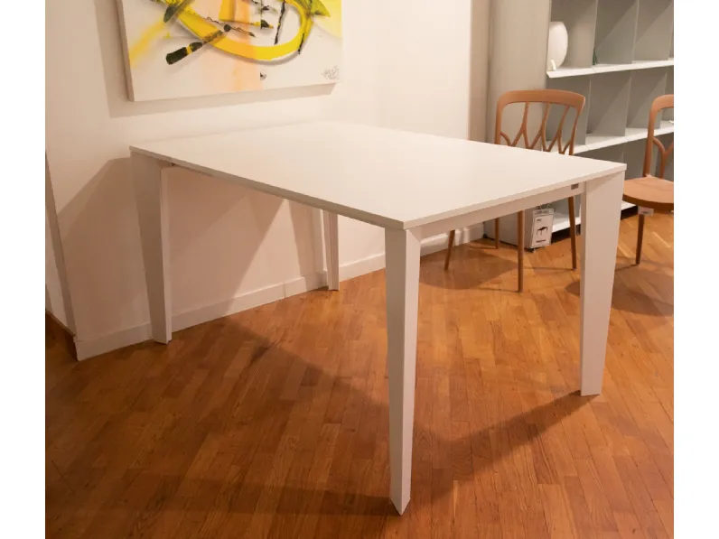 Tavolo Bontempi casa Tavolo cruz melaminico bianco  PREZZI OUTLET