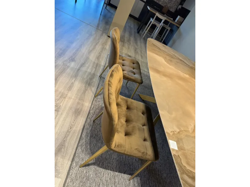 Tavolo sagomato Tavolo artistico piano in vetroceramica Bontempi scontato del 53%