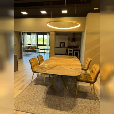 Tavolo sagomato Tavolo artistico piano in vetroceramica Bontempi scontato del 53%