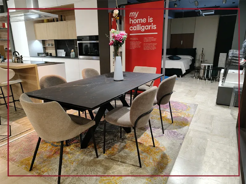 Tavolo Calligaris Cartesio cs4111-r 200 SCONTATO a PREZZI OUTLET 