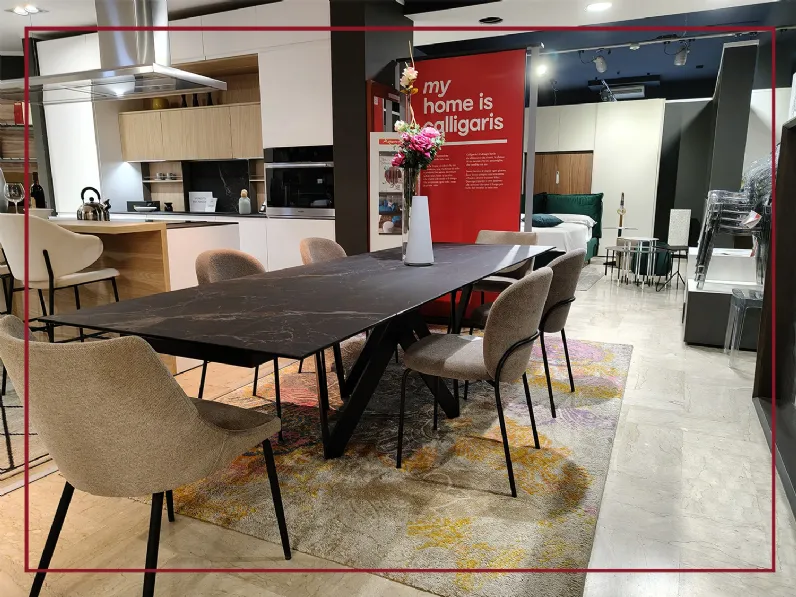 Tavolo Calligaris Cartesio cs4111-r 200 SCONTATO a PREZZI OUTLET 