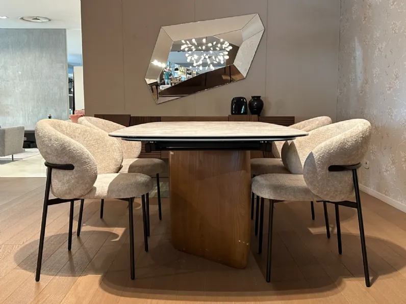 Tavolo ellittico Riverstone di Calligaris a prezzo riservato 