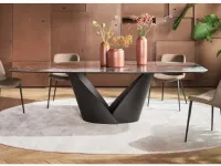 Tavolo calla  Calligaris in ceramica Fisso 