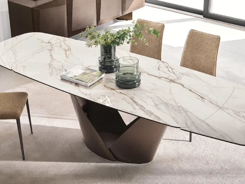 Tavolo calla  Calligaris in ceramica Fisso 