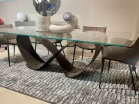 Tavolo in vetro rettangolare Cattelan butterfly Cattelan italia a prezzo scontato