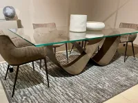 Tavolo in vetro rettangolare Cattelan butterfly Cattelan italia a prezzo scontato