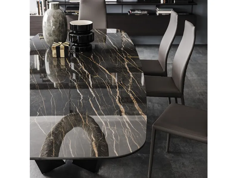 Tavolo Skorpio keramic Cattelan italia in marmo Fisso 