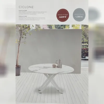 Tavolo rotondo allungabile Ciclone Collezione esclusiva a soli 1250 Euro