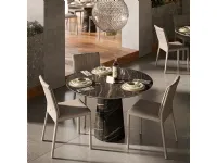 Tavolo rotondo in ceramica Cuba keramik bistrot di Cattelan italia in Offerta Outlet 