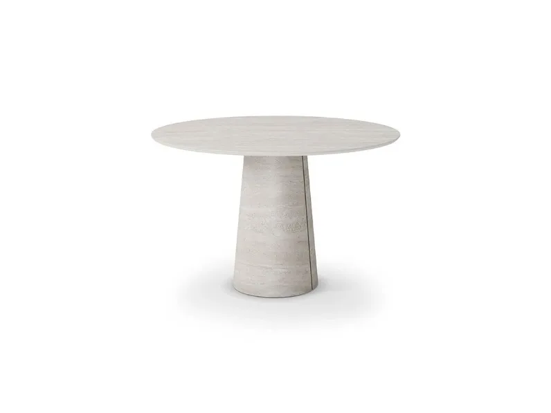 Tavolo rotondo in ceramica Cuba keramik bistrot di Cattelan italia in Offerta Outlet 