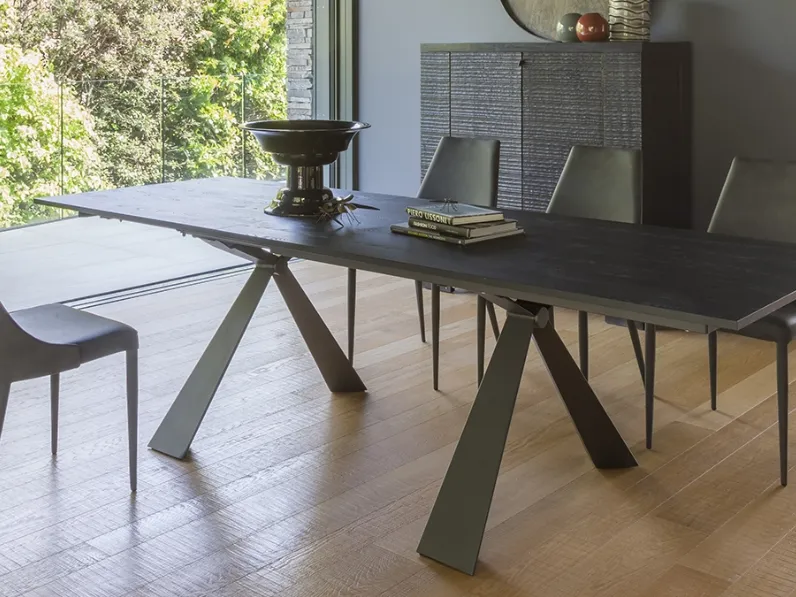 Tavolo rettangolare in legno Delta di Altacom in Offerta Outlet 