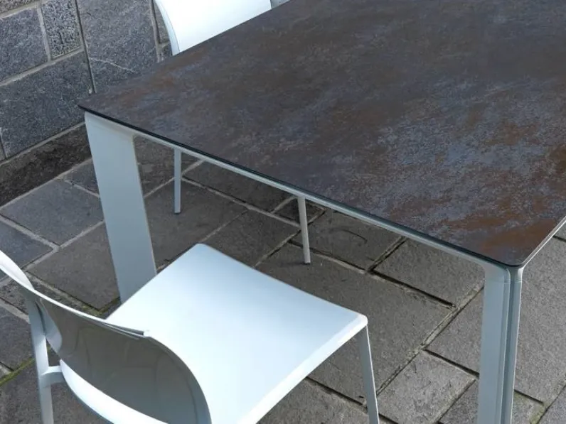 Tavolo in ceramica rettangolare Class Dexo in offerta outlet