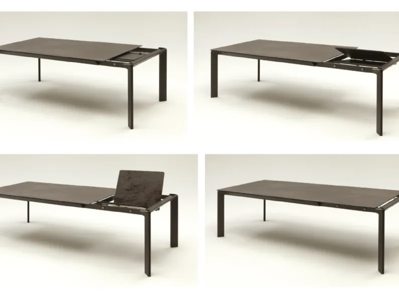 Tavolo in ceramica rettangolare Class Dexo in offerta outlet