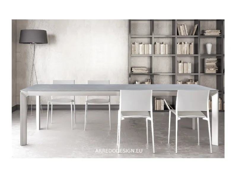 Tavolo in ceramica rettangolare Class Dexo in offerta outlet