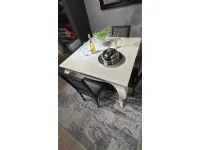 Tavolo quadrato laccato  Dialma brown a prezzo scontato