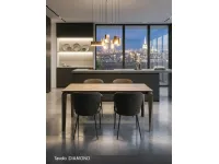 Tavolo Diamond Zamagna in ceramica Allungabile scontato 30%