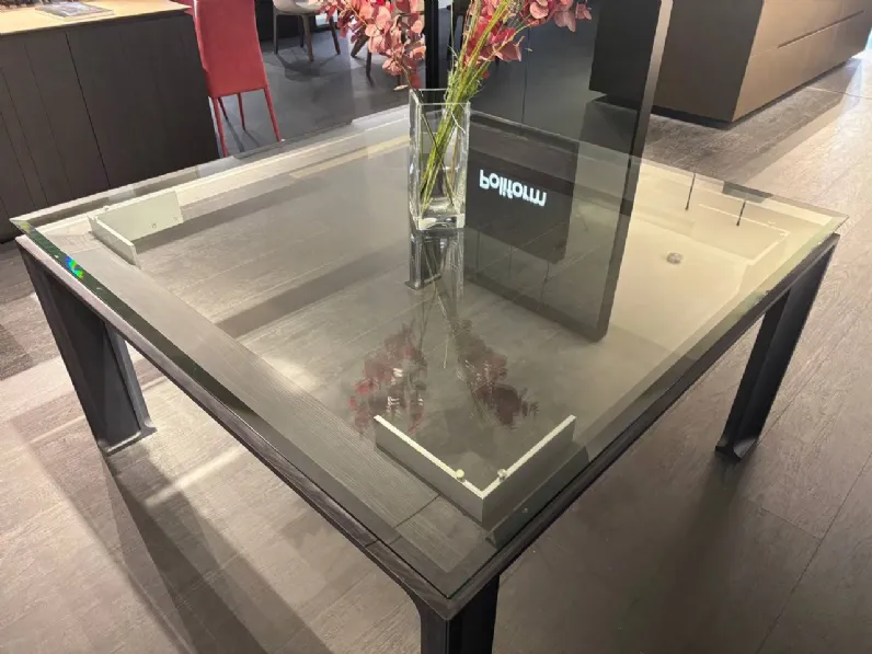 Tavolo in vetro quadrato Eko Collezione esclusiva in offerta outlet