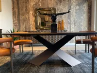 Tavolo in legno ellittico Tyron wood y Cattelan italia a prezzo scontato