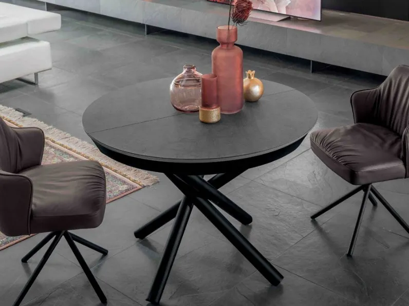 Tavolo rettangolare in laminato Fahrenheit round di Altacom in Offerta Outlet