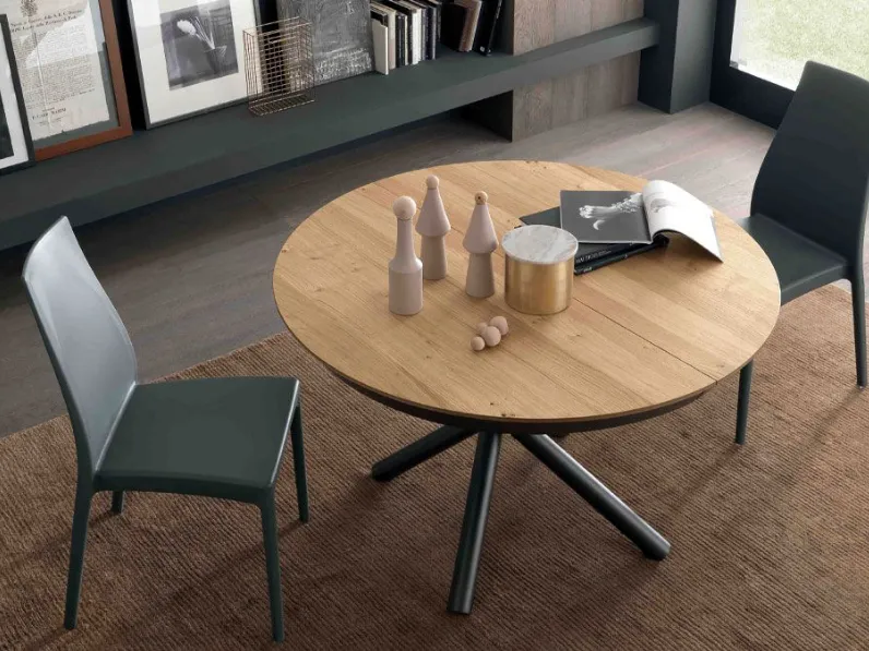 Tavolo rettangolare in laminato Fahrenheit round di Altacom in Offerta Outlet