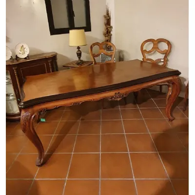 Tavolo Artigianale Chippendale rettangolare PREZZI OUTLET -78%