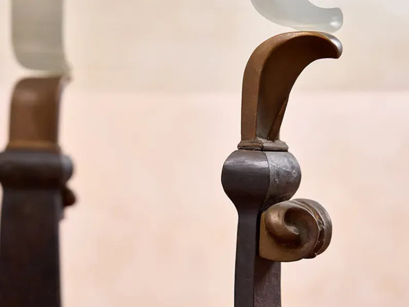 Tavolo in vetro rotondo Irene Artigianale in offerta outlet