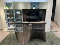 Tavolo in vetro rettangolare Orbit 220 Natisa in offerta outlet
