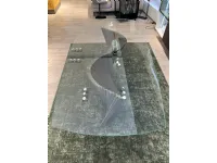Tavolo in vetro rettangolare Orbit 220 Natisa in offerta outlet