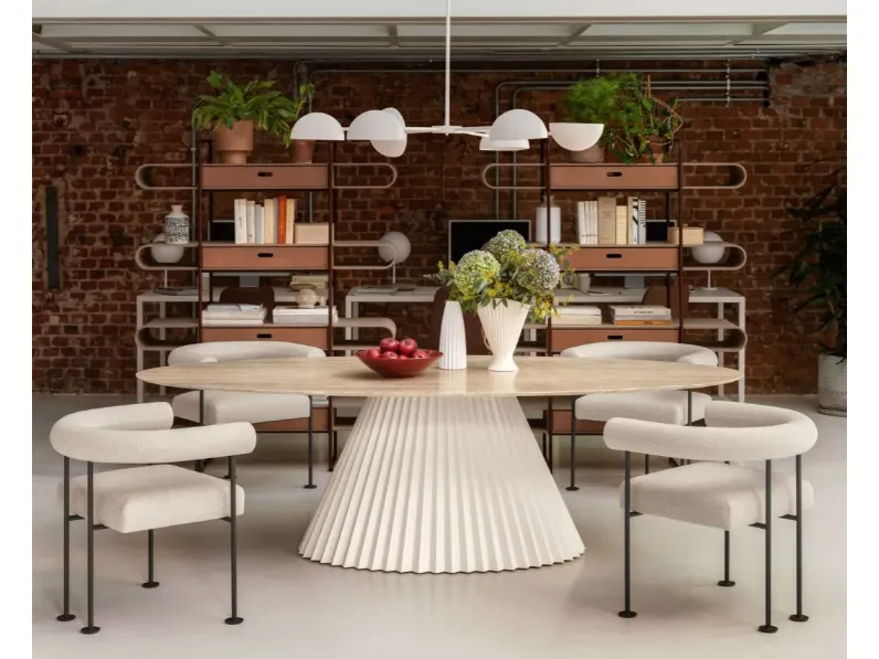 Tavolo Plissè Midj in OFFERTA OUTLET -30%