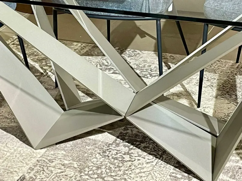 Tavolo Skorpio Cattelan italia in vetro Fisso scontato 49%