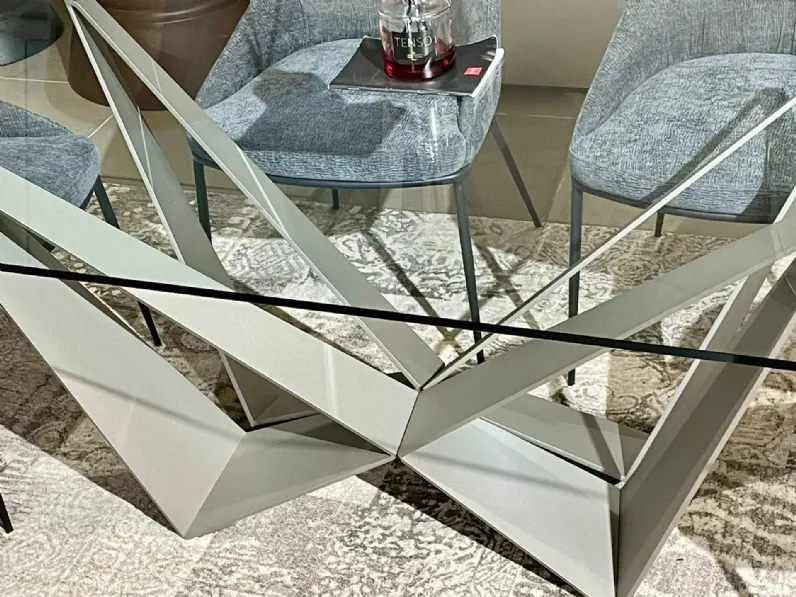 Tavolo Skorpio Cattelan italia in vetro Fisso scontato 49%