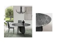 Tavolo rotondo in vetro Tavolo funghetto di Md work in Offerta Outlet