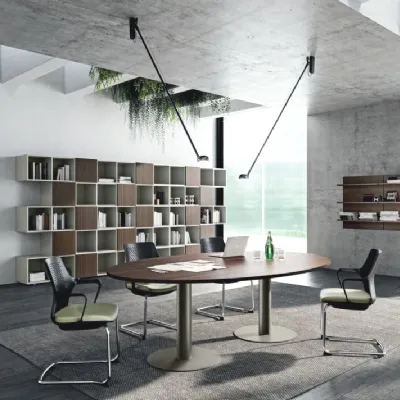 Tavolo in laminato ovale Tavolo ovale Artigianale in offerta outlet