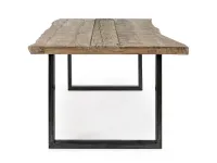 Tavolo rettangolare in legno Gama di Artigianale in Offerta Outlet