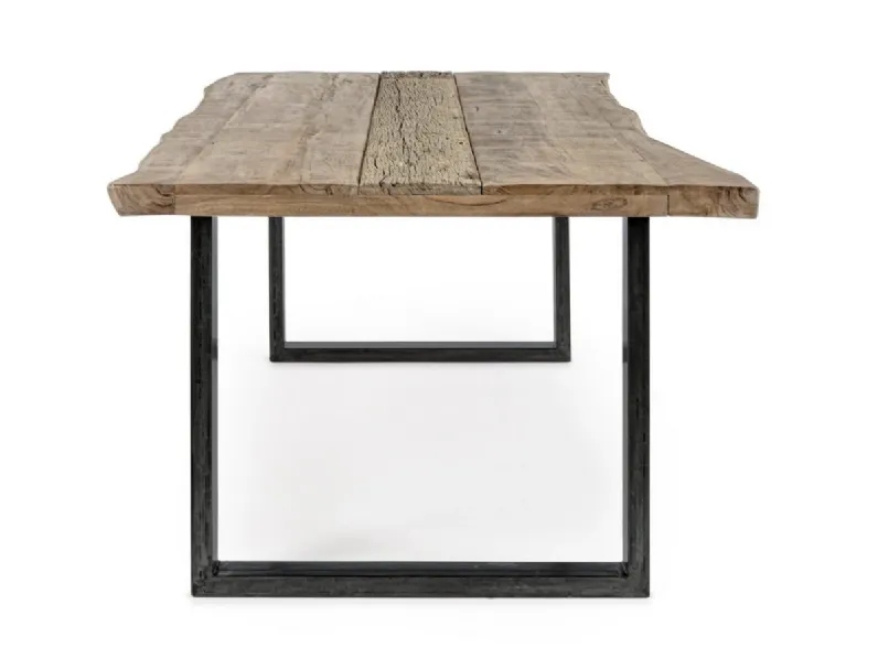 Tavolo rettangolare in legno Gama di Artigianale in Offerta Outlet