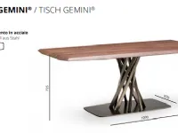 Tavolo Gemini Alta corte in legno Fisso scontato 35%