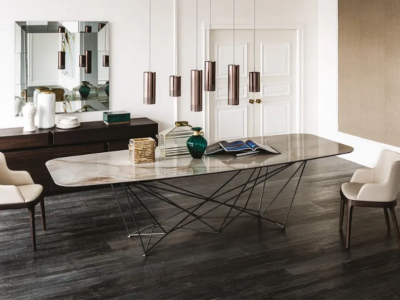 Tavolo in offerta outlet modello Gordon keramik di Cattelan italia 